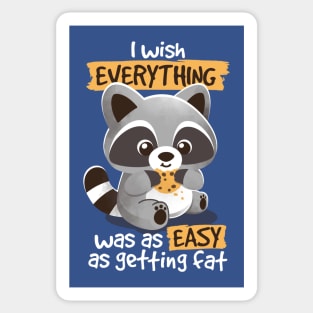 Fat raccoon Sticker